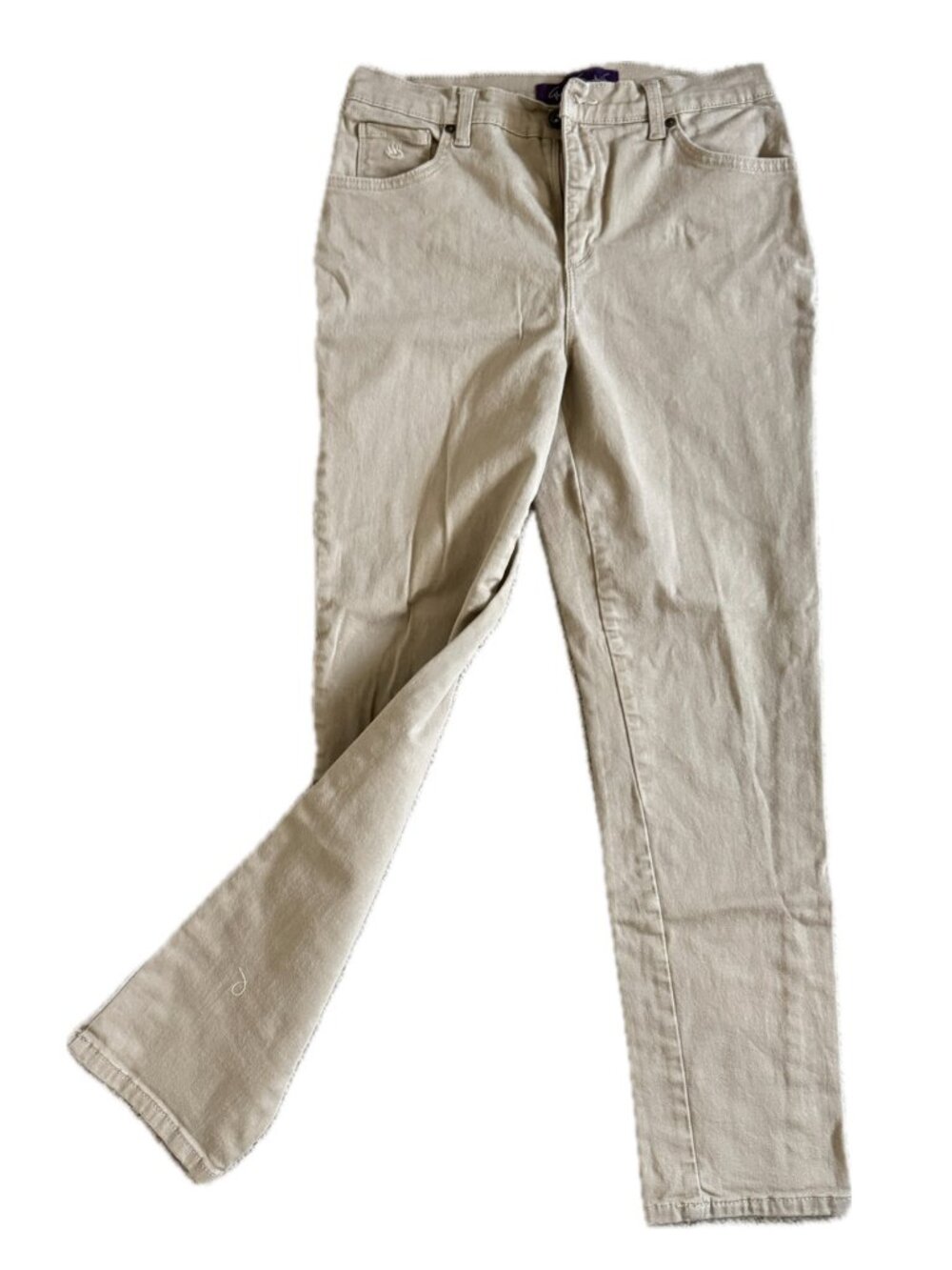 Gloria Vanderbilt Jeans Buff Sand Taupe Sz 8 Amanda